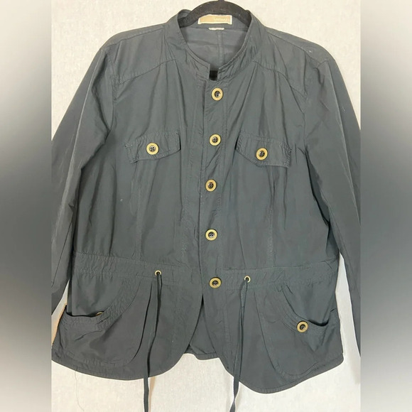 Michael  Kors Utility lightweight black jacket Sz M - Picture 3 of 11